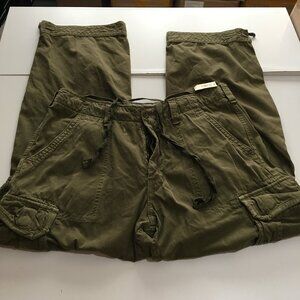 Abercrombie & Fitch Mens XL Cargo Paratroops Pants Green NWT VTG Y2K